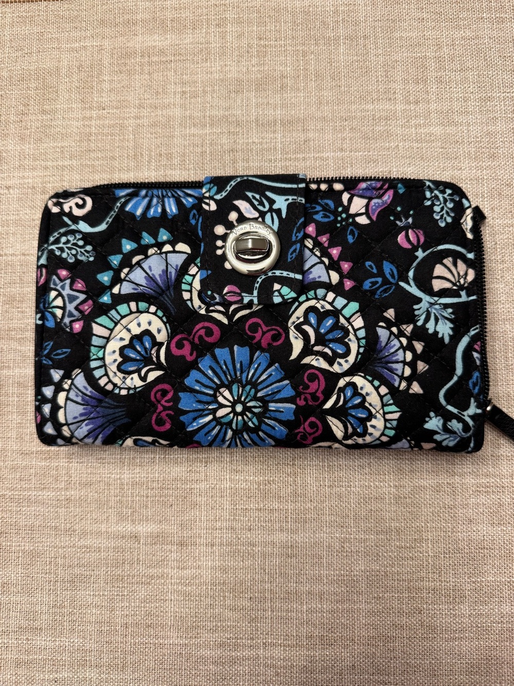 Vera Bradley Floral Turnlock Wallet